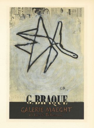 Georges Braque Lithograph Poster (printed By Mourlot) 1060914