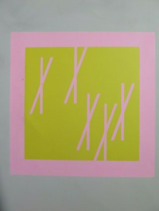 Josef Albers Silkscreen Folder XXII - 2/Left Interaction of Color 1963 2