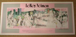 Leroy Neiman Polo Lounge Hand Signed Poster
