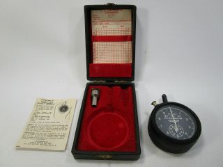 Jaeger Watch Co.  Wwii Air Force Jaeger 43a - 3 Disk Speed Indicator Orig Box