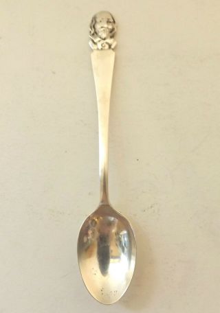 Bernard Instone Arts & Crafts Spoon Solid Sterling Silver Shakespeare 1961