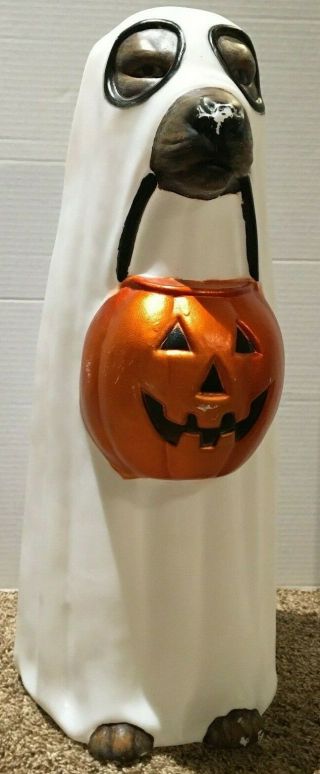 Halloween Ghost Dog Jackolantern Pumpkin Blow Mold Led Color Changing Lights