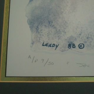 LEORY CAMPBELL SIGNED LTD.  ED.  ART PRINT A.  P.  9/50 2
