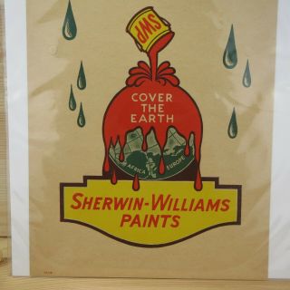 VINTAGE SHERWIN - WILLIAMS WET PAINT SIGN - 11 