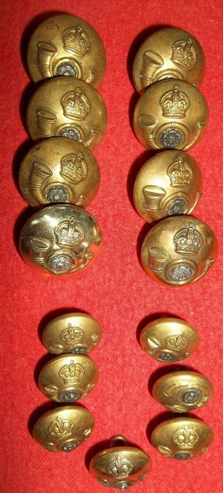 Kings Own Yorkshire Light Infantry Officer’s Buttons (koyli) (north Sask Regime