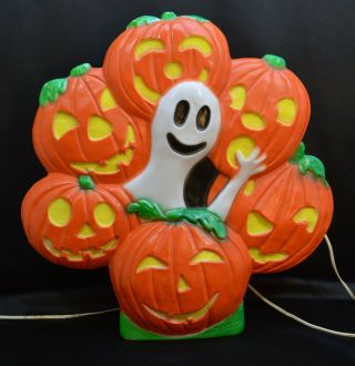 Vintage Pumpkin Halloween Blow Mold Don Featherstone Union Products