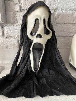 Vtg Fantastic Fearsome Faces Gen 1 2 Ghostface Scream Halloween Mask Fun World