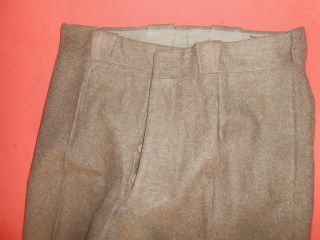 FRANCE ARMY :: 1949 BROWN WOOL BATTLEDRESS TROUSERS 1949 MILITARIA 3
