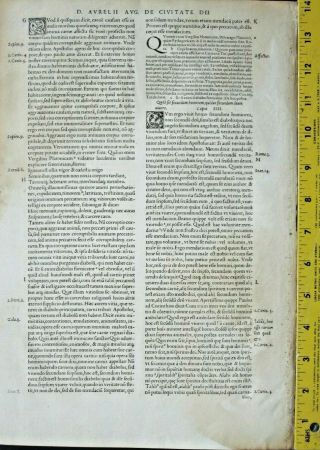 Important Example of Renaissance printing of St.  Augustine ' s City of God,  1541 2