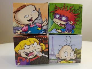 Burger King Rugrats In Paris Nickelodeon 2000.  Chatback Watches.  Complete Set 4