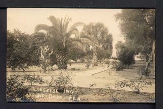 1910 Mount Dora Florida Lakeside Inn Grounds Postcard Rppc