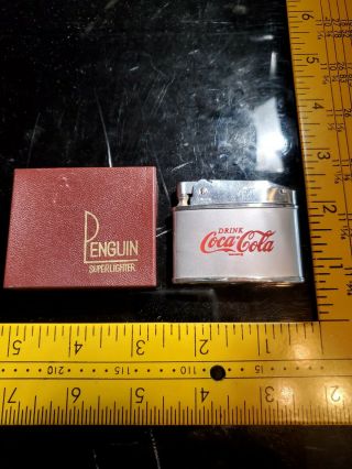 Vintage Drink Coca Cola Lighter Coke Mib Automatic Lighter