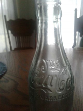 Augusta,  Georgia Straight sided Coca Cola Bottle shoulder script,  near 3