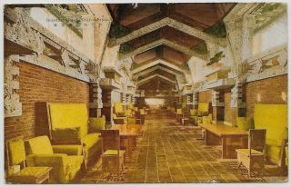 Tokyo,  Japan - Imperial Hotel - Peacock Alley - Architect Frank Lloyd Wright - C1908 Jh23