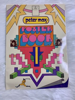 Peter Max Poster Book 1970s Softcover 19 Posters Owner