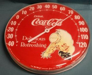Vintage 1984 Coca Cola Tru Temp Temperature Dial