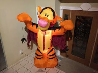 Gemmy (disney) Tigger Inflatable / Air - Blown Halloween Yard Decoration Over 7 