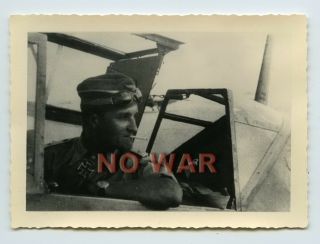 Wwii German Photo Luftwaffe Pilot Hans - Joachim Marseille Knight Cross Holder