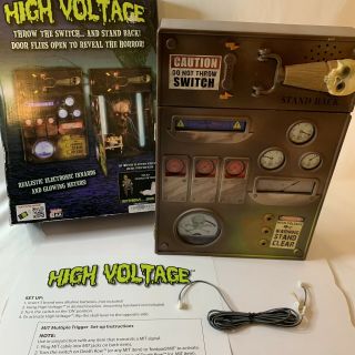 Animatronic High Voltage Electric Box Halloween Prop Spirit Watch Video