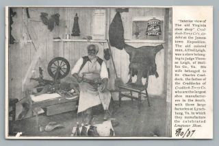Craddock - Terry Long Wear Shoes Jamestown Expo Advertising Black Americana 1907