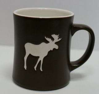 Starbucks Moose 2009 Coffee Mug Brown Cup Embossed Etched 16 Oz Vguc