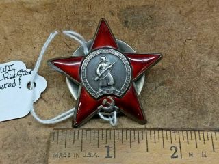 Wwii Soviet Russian Order Of The Red Star Numbered 1998232