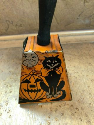 Vintage Halloween Tin Bell Noisemaker Gotham Rattler - For Age