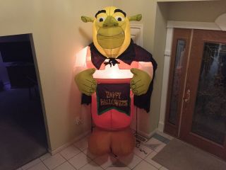 Gemmy Shrek Inflatable / Air - Blown Halloween Yard Decoration 8 