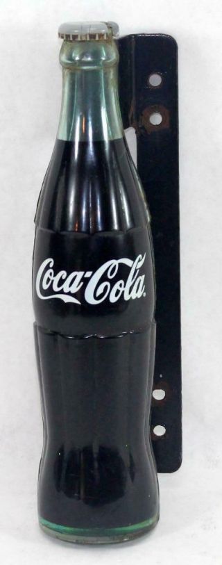 Vintage Coca Cola Bottle Door Pull Handle W/ Mounting Bracket