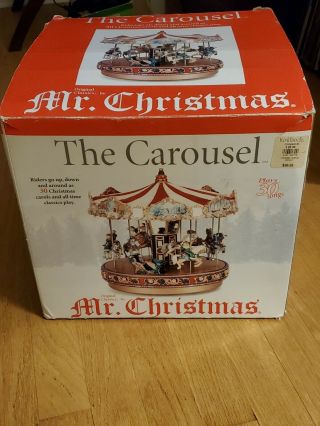 Mr Christmas The Carousel Merry Go Round Lights 30 Songs
