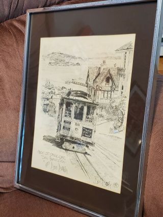 Trio of signed Don Davey prints of San Francisco 2