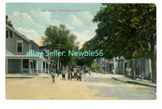 Washingtonville Ny - Main Street Scene - Postcard Orange County