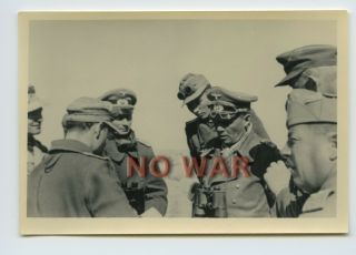 Wwii German Photo Fieldmarshal Erwin Rommel The Knight Cross Holder In Africa 1