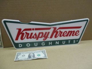 Krispy Kreme Doughnuts Cut Out Bowtie Sign - Gas Station - Grocery Store