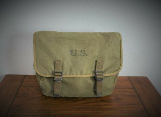 Wwii Us Army M1936 Musette Bag - Dated 1944 - &