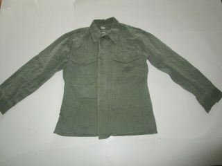 Vintage Wwii U.  S.  M.  C Hbt Jacket Shirt Uniform Coat Herringbone Twill Work Field
