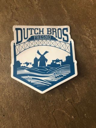 Rare Dutch Bros Fresno Ca Regional Sticker September 2018 -