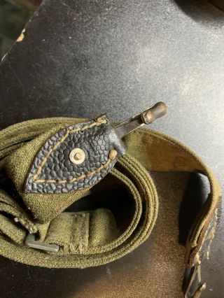 Ww2 German Wehrmacht M31 Bread Bag Strap Marked And Dated