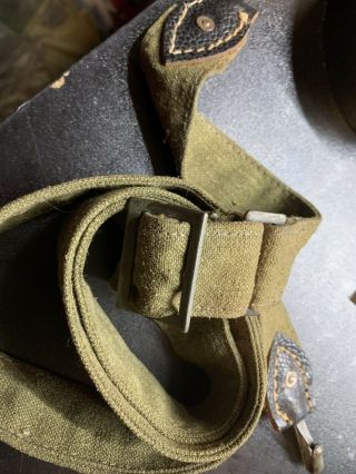 WW2 German wehrmacht M31 bread bag strap Marked and dated 2