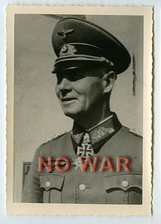 Wwii German Photo Fieldmarshal Erwin Rommel The Knight Cross Holder