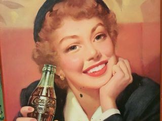 1953 Coca Cola Tray Serving THIRST KNOWS NO SEASON 2