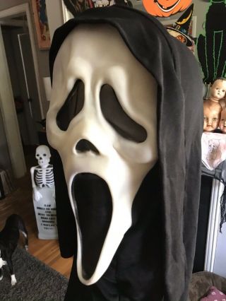 VTG Fantastic Fearsome Faces Gen 1 2 Ghostface Scream Halloween Mask Fun World 3