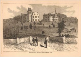 Worcester Polytechnic Institute,  Worcester,  Massachusetts,  Antique 1884
