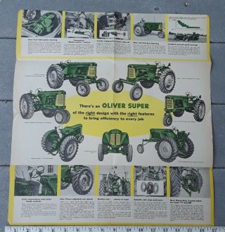Oliver Tractor Brochure 1957 66 77 88 Diesel & Lp Gas Orchard High Crop