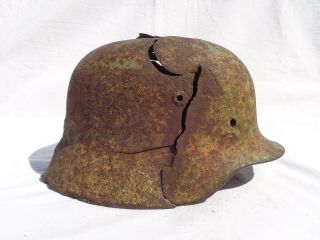 M40 Ww2 German Helmet Shell Paint Eastern Front Werwolf World War Ii