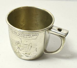 Vintage 1932 Skippy Comics Baby/childs Drinking Mug/cup With Whistle