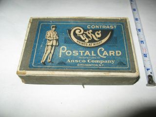 February 1919 Cyko Postal Cards For Photos " Contrast " Ansco Binghamton,  Ny Full