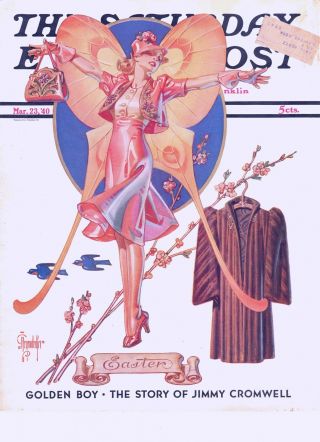 Easter - J.  C.  Leyendecker - Saturday Evening Post - Cover Only - 1940