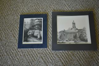 Penn State Nittany Lion,  Old Main Signed Prints Craig Witter Artist