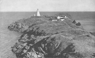 Canada Swallowtail Light Grand Manan Island Brunswick 1920s Postcard 6741